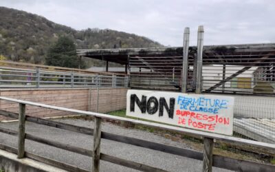 Manifestation à l&rsquo;école Germaine Barès