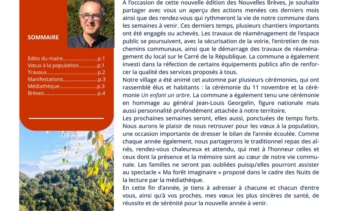 Nouvelles Brèves hiver 2026