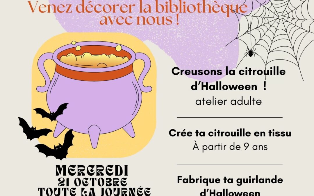 Halloween s&rsquo;invite à la bibliothèque !