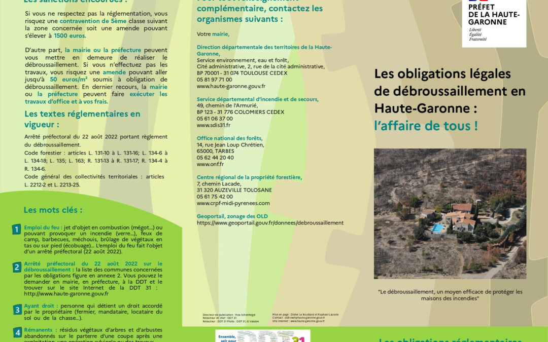 Emploi du feu et débroussaillage