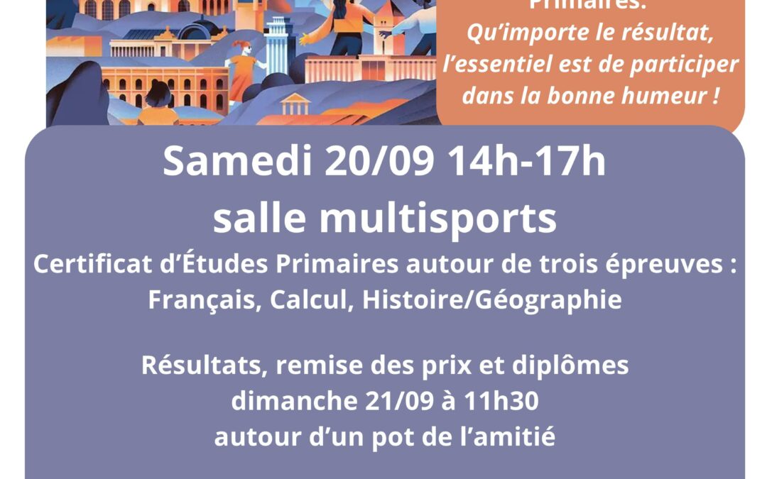 Passez votre Certificat d’études primaires !